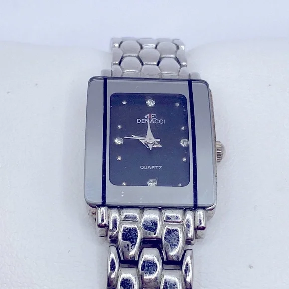 Denacci Accessories Working Denacci Quartz Rectangle Face